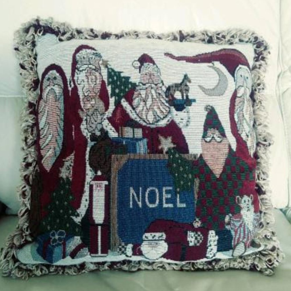 Christmas Tapestry Accent Pillow